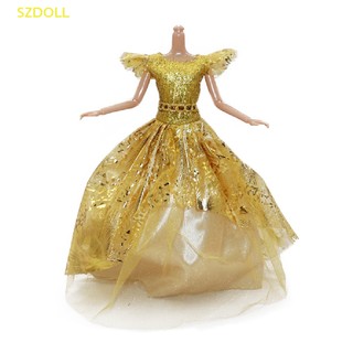 1 Đầm Cưới Cho Búp Bê 30cm