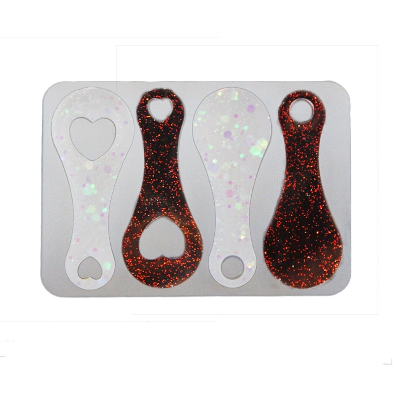 Khuôn Làm Móc Khóa Bằng Nhựa Resin Hình Xe Đẩy Mua Sắm