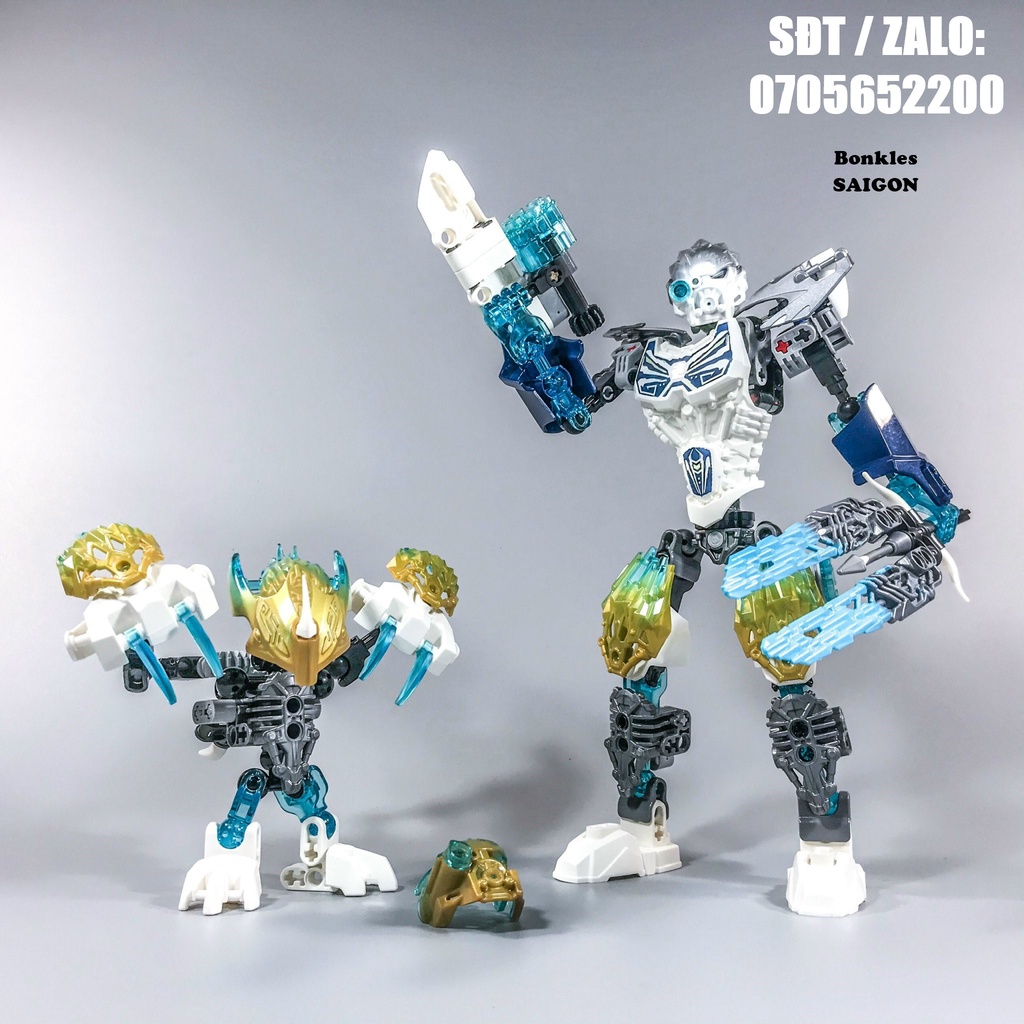 Đồ Chơi Mô Hình Vintage lắp ráp LEGO Bionicle 71311 Kopaka and Melum - Unity Set Chính Hãng Đan Mạch (2016)