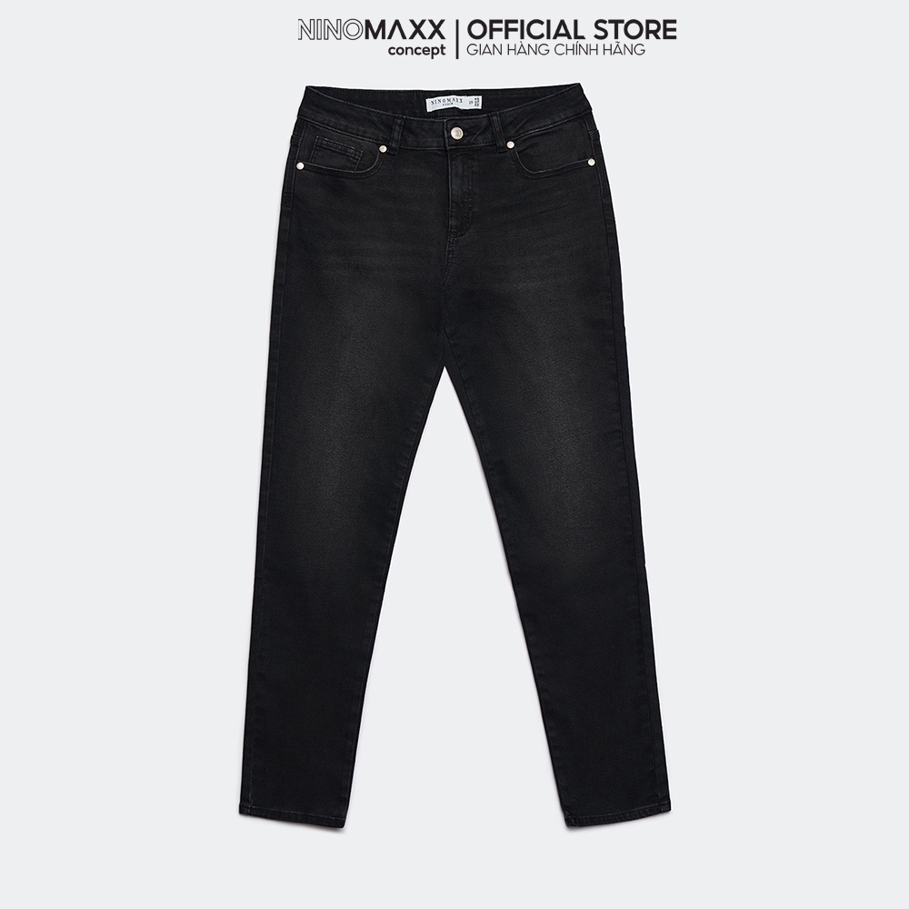 [Mã SGTTC30K giảm 30K] NINOMAXX Quần jean nữ Basic chất cotton form slim fit 2208062