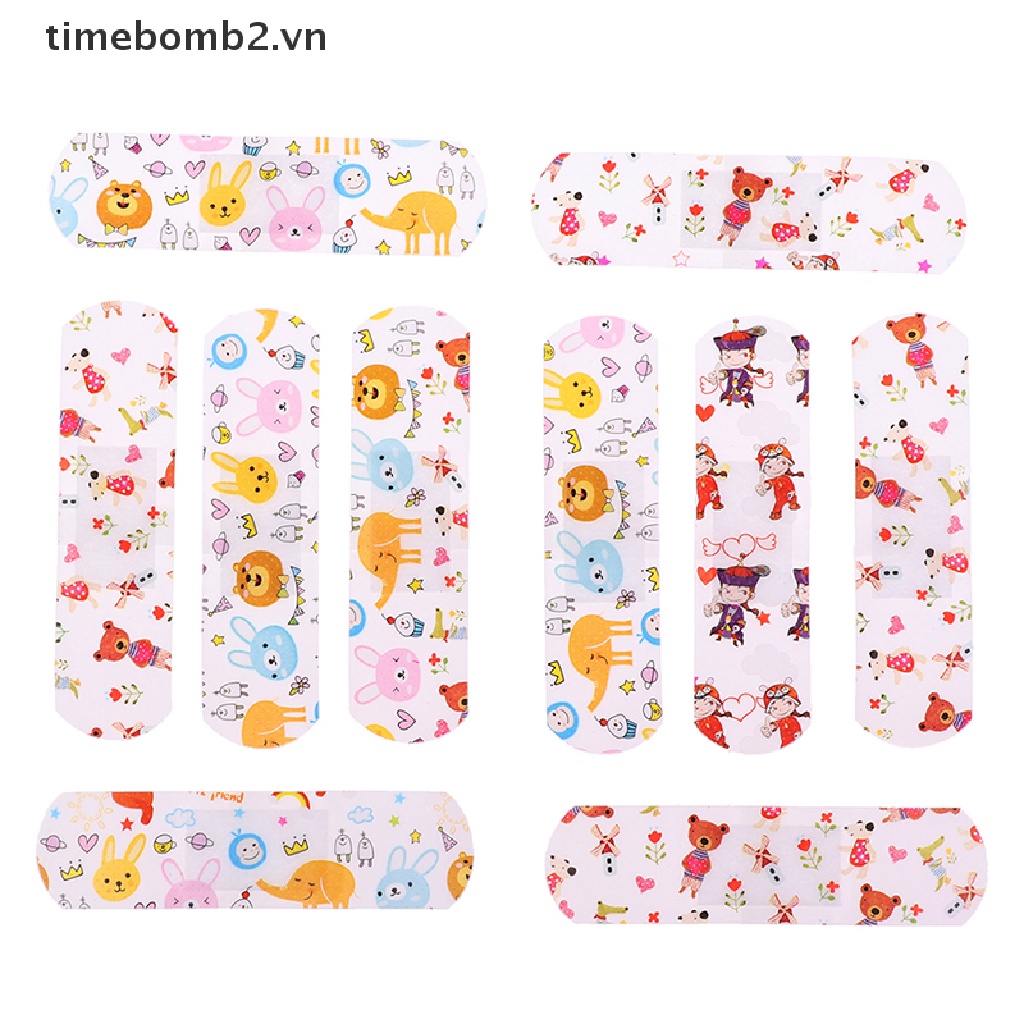 {Mới} Set 50 Miếng Băng Cá Nhân In Họa Tiết Hoạt Hình Dễ Thương Đa Dạng Trang Trí Cho Trẻ Em.