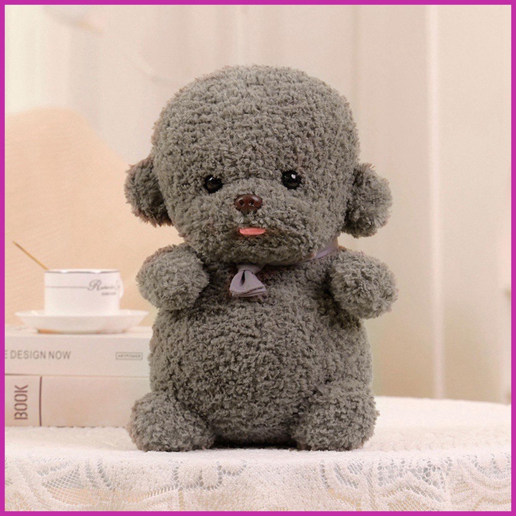 Đồ chơi nhồi bông Hình Chú Chó Bichon Frise Mềm Mại Thoải Mái