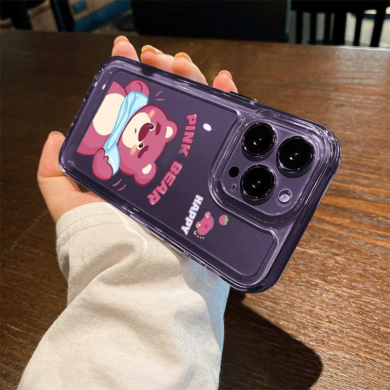 Ốp Điện Thoại Silicon TPU Mềm Trong Suốt Hình Gấu Vàng Dễ Thương Cho IPhone 14 Pro Max 11 13 12 Pro XS Max XR X 8 7 6S +