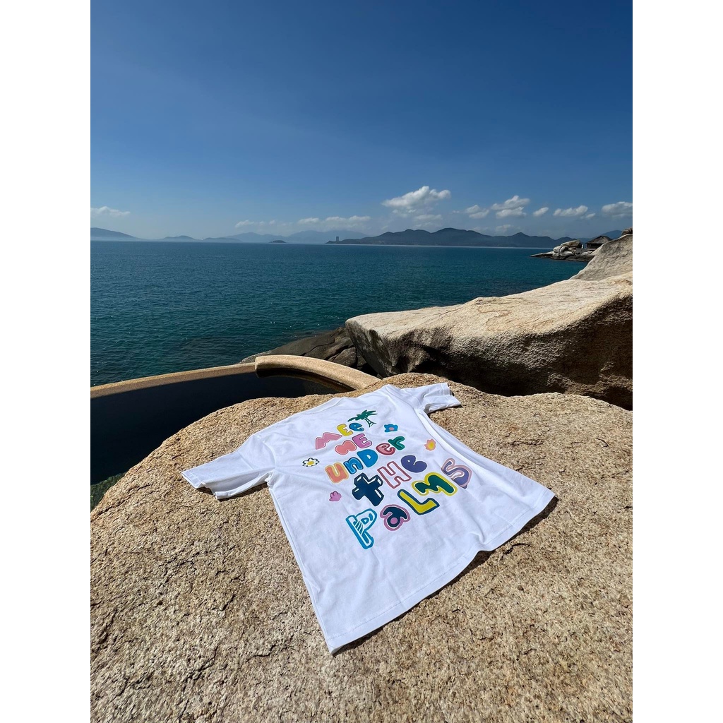 Áo Thun tay lỡ unisex nam nữ THE PALMS cotton form rộng oversize nhiều màu phong cách ulzzang