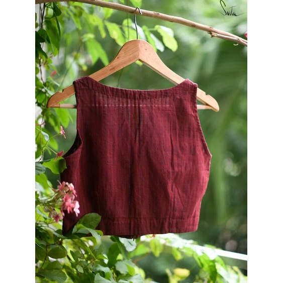 Áo sát nách croptop vải tự nhiên - Linen Lovers- Thời trang Linen
