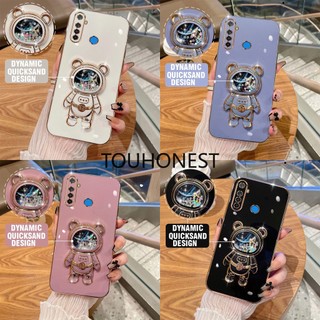 Ốp Điện Casing Oppo Realme 5 Case Realme 5i 5S Case Realme 6i 7i Case Realme C2 C3 Case Realme C11 Case Realme C12 C15 Case Realme C17 Case Realme C20 C25 C25S Case Realme GT Neo2 Case Realme GT Neo 3T Glitter Liquid Quicksand Bracket Soft Phone Case