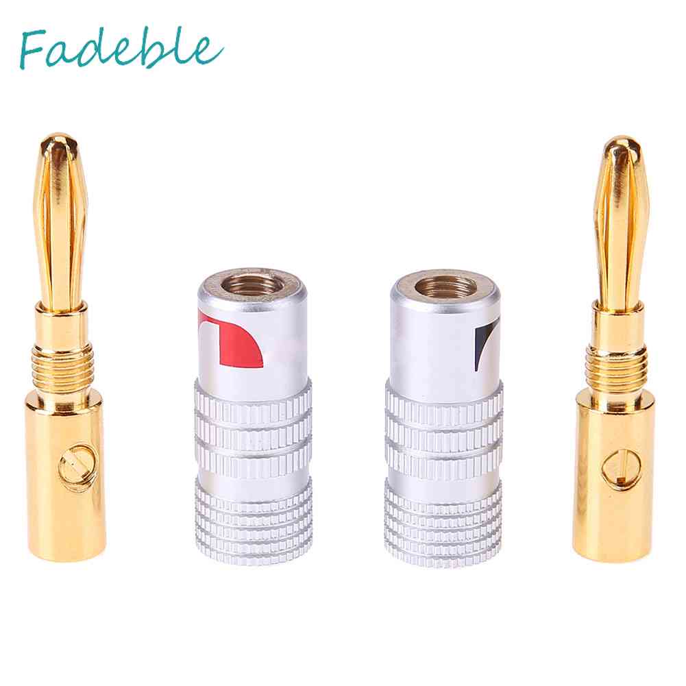 1 Jack Cắm Bắp Chuối Mạ Vàng 4mm