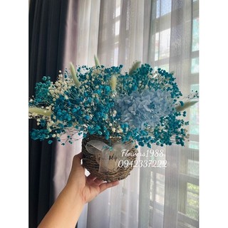 giỏ hoa baby khô