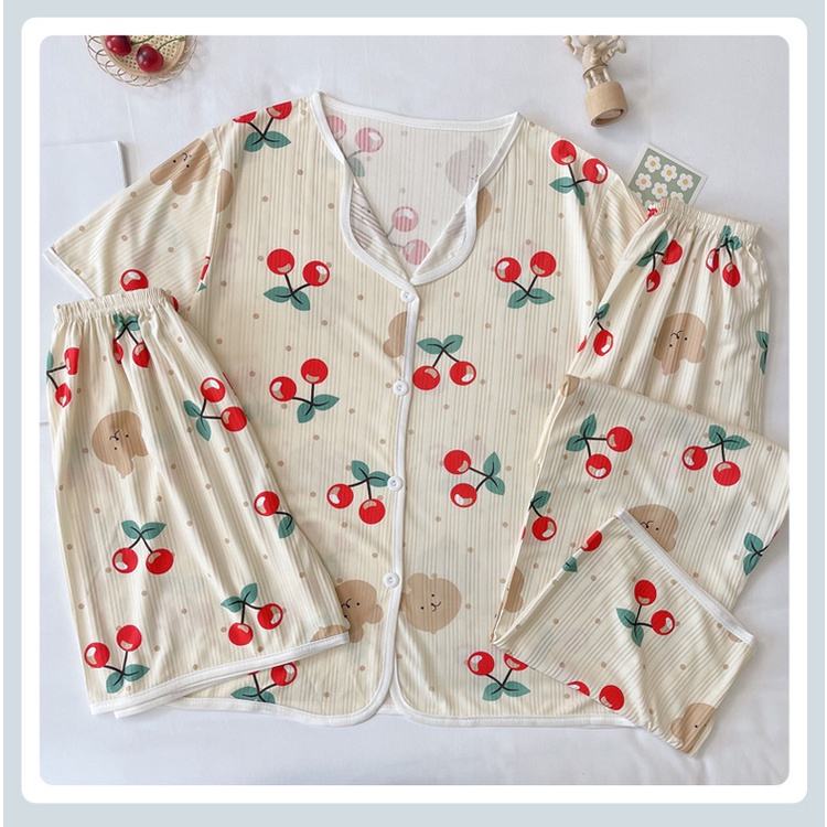 Tiktok Live Bán Chạy Bộ Đồ Ngủ Ngắn Tay Họa Tiết Sọc Ngang Màu Tím Phong Cách Mới Mùa Hè Cho Nữ