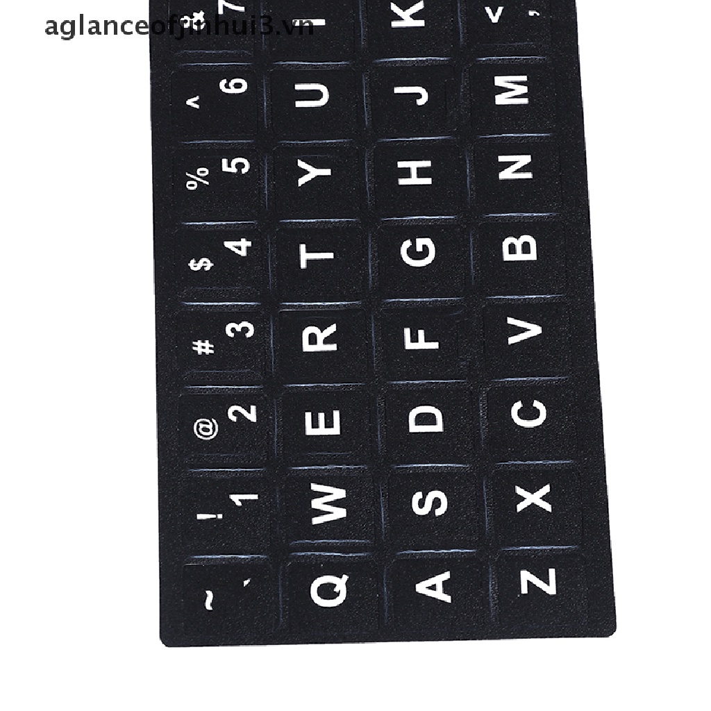 Miếng Dán Trang Trí Bàn Phím Laptop In Chữ Cái Tiếng Anh
