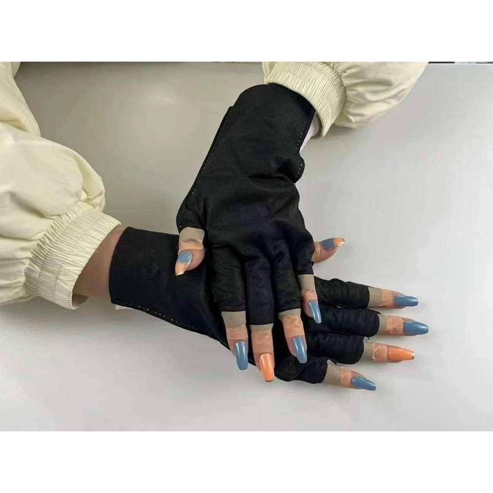 Găng tay vài làm nail chống tia UV