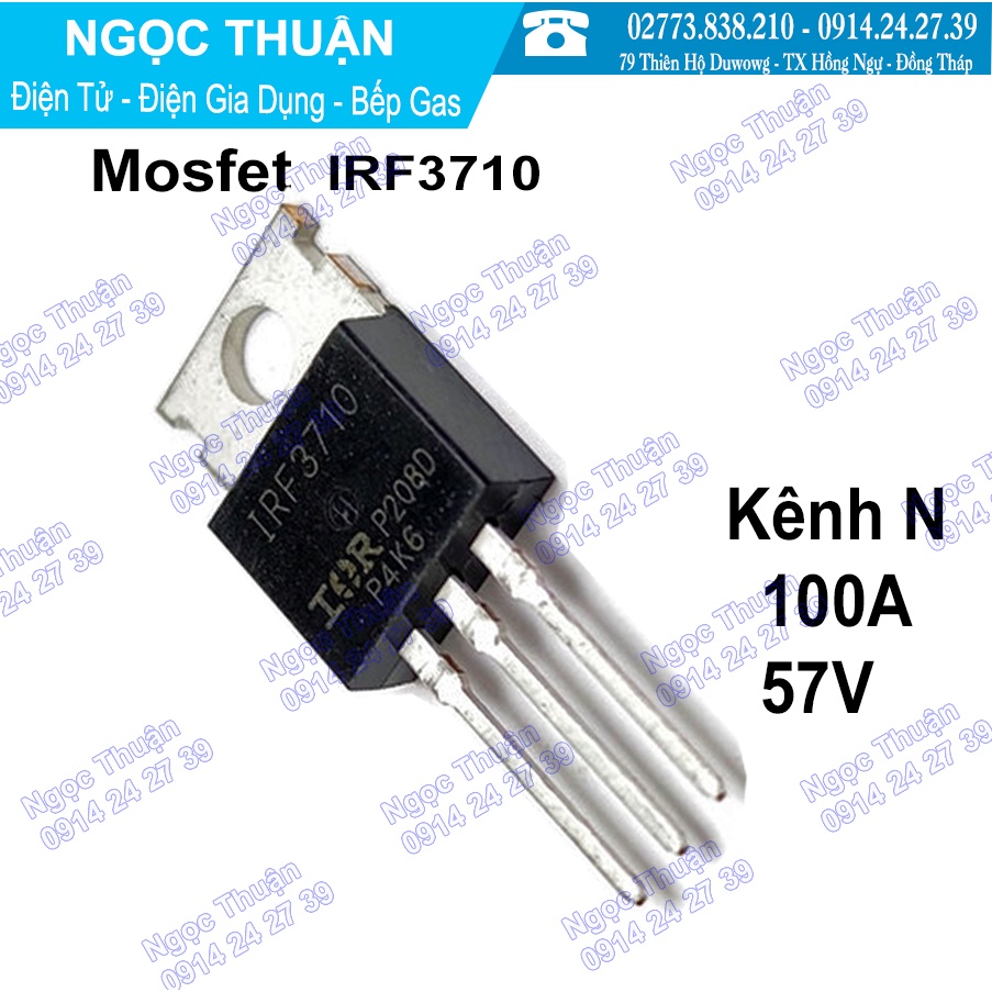 Mosfet IRF3710 KÊNH N  55A 100V