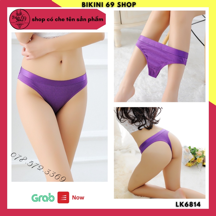 Quần Lọt Khe Chữ T Cạp Cao Cá Tính Viền Bóng, Quần Sịp Lót Nữ Sexy Quyến Rũ Nội Y Gợi Cảm - BIKINI 69 SHOP LK6814