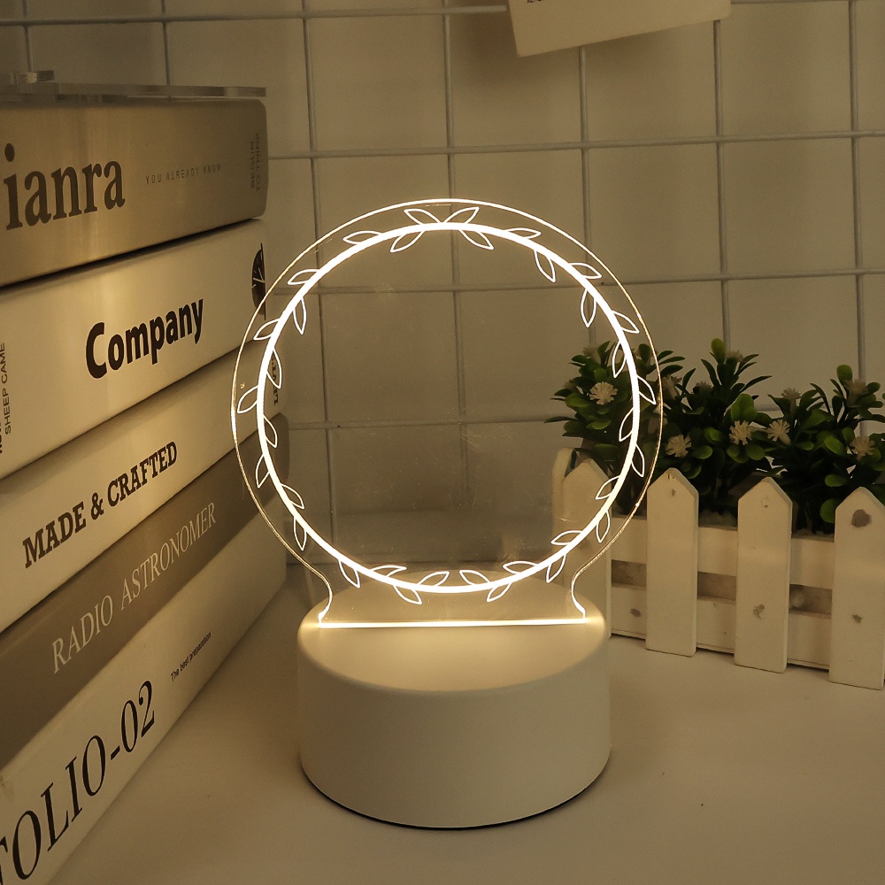 Note Bảng Ghi Chú Có Đèn LED Ban Đêm / Bút Đa Năng Trang Trí Cho Bạn Gái