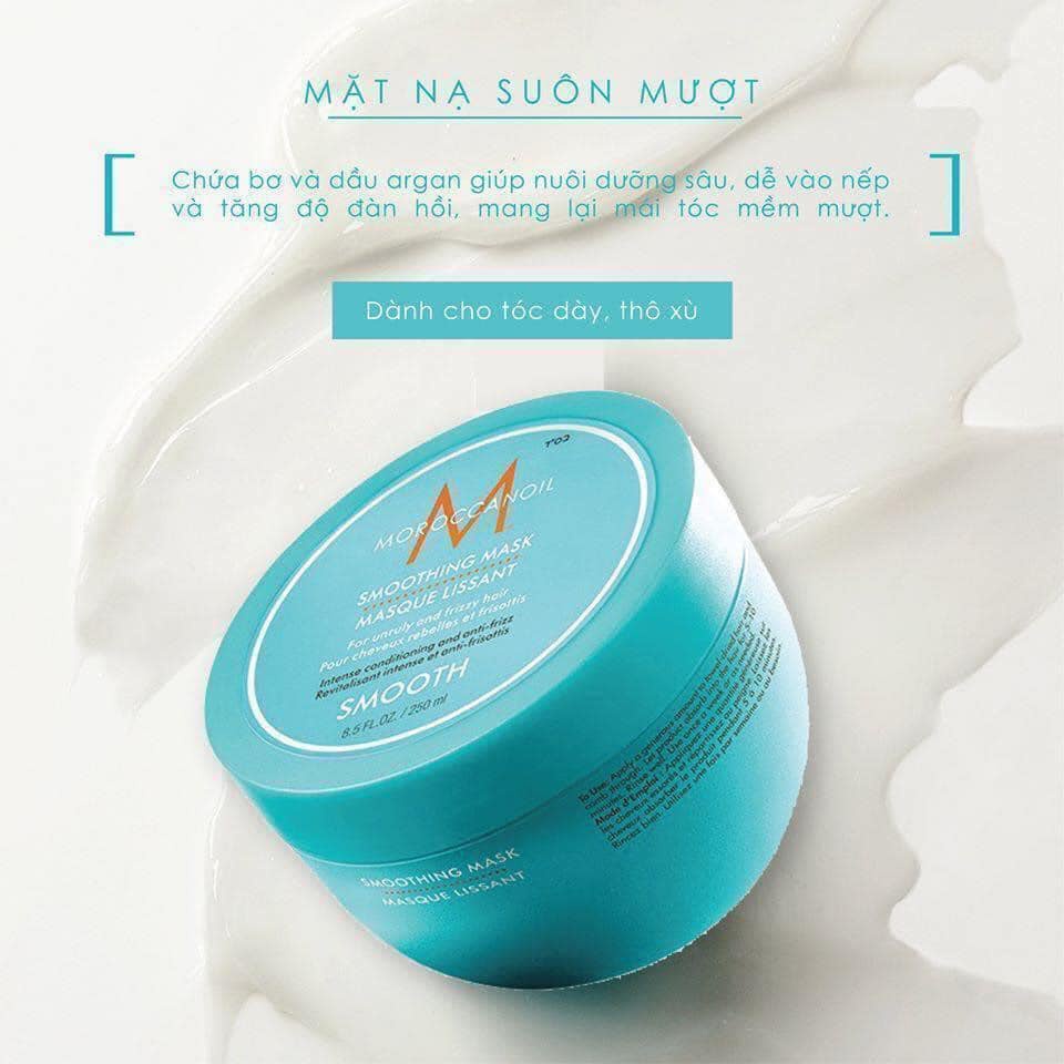 DẦU GỘI XẢ MOROC SUÔN MƯỢT SMOOTH 500ML - MẶT NẠ 250ML