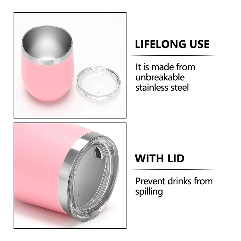 Bộ Cốc Uống Trà Hai Lớp Bằng Thép Không Gỉ Hình Quả Bầu Có Nắp Kèm Muỗng Và Cọ Lọc