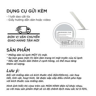 [Nhiều mẫu] Decal dán tủ lạnh, miếng dán tủ lạnh mẫu cute - CB10