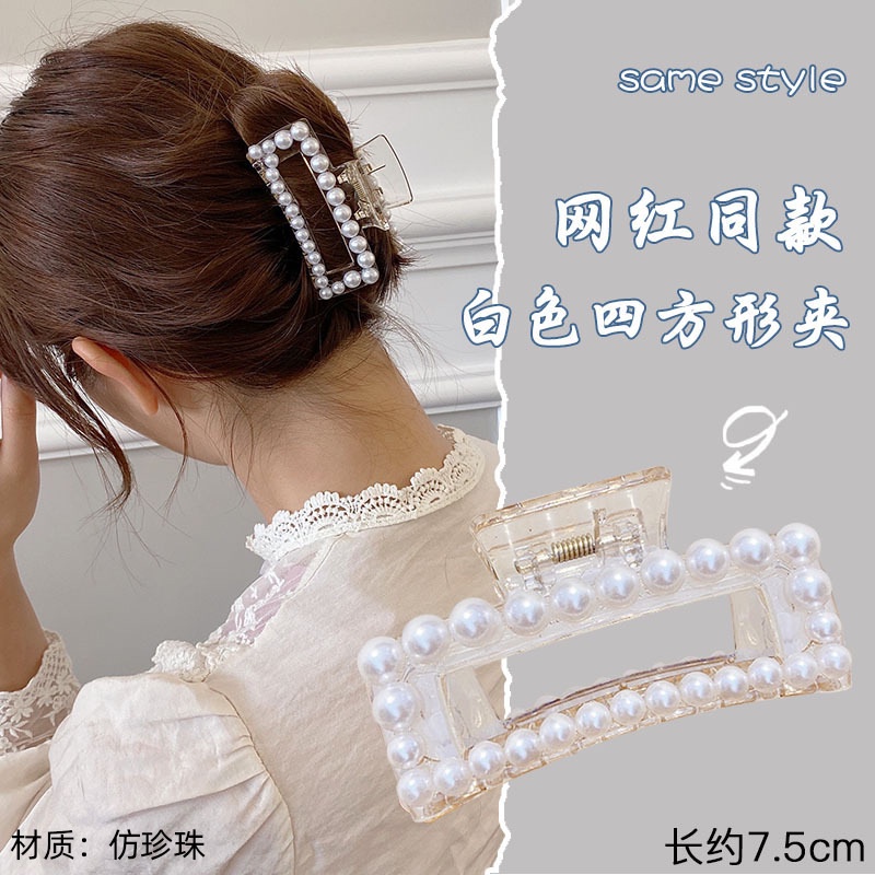 1 Kẹp Tóc Hình Cá Mập Bằng Kim Loại Phong Cách Pháp Cổ Điển Dành Cho Nữ