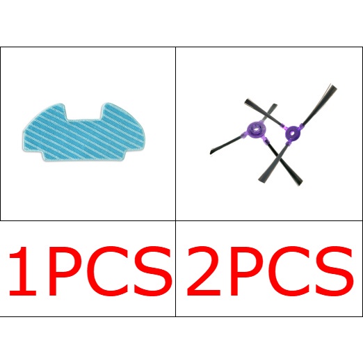 Samsung VR05R5050WK / Midea i5 Young / I9 EYE / K50 Chổi Lau Chính & Tấm Lọc Chổi Bên Cho