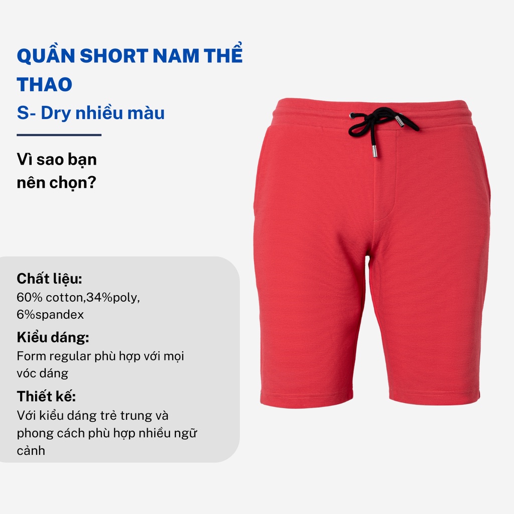 Quần thun short ngắn nam CIZA  vải cotton thiết kế dây rút trơn trẻ trung thoải mái size S M L XL QSTR10