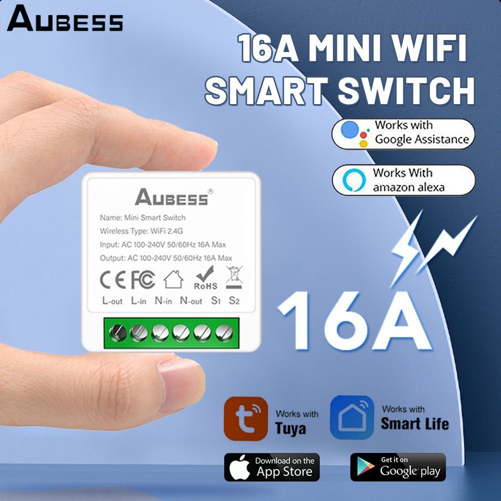 Smart Tuya Công Tắc Mini Wifi 16a Ac100-240v Hỗ Trợ Điều Khiển Từ Xa Hẹn Giờ Không Dây 2 Chiều Cloud1