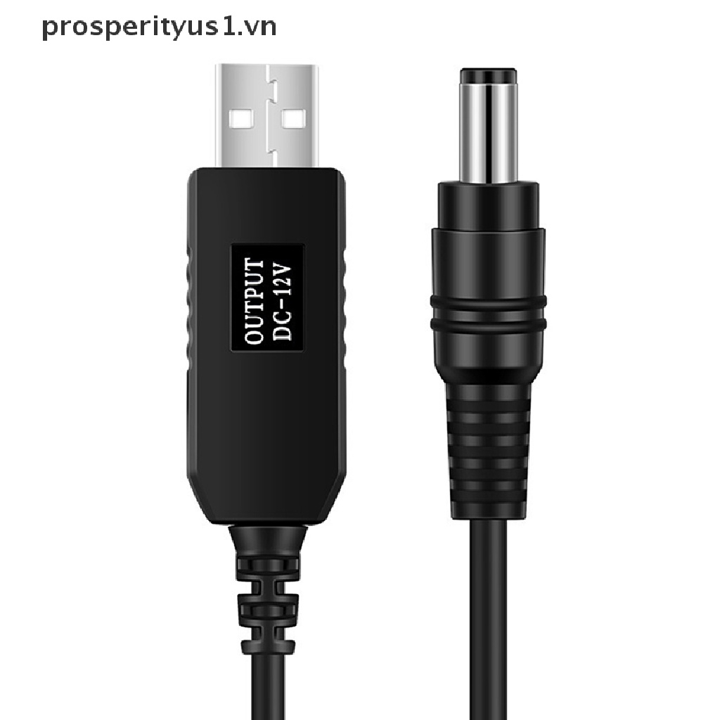 Cáp ChuyểN ĐổI Tăng ÁP NguồN DC 5V Sang 12V USB prosperityus1] Cho Loa Wifi