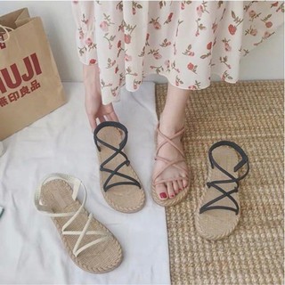 [ ORDER ] Sandal đế cói nữ điệu đà