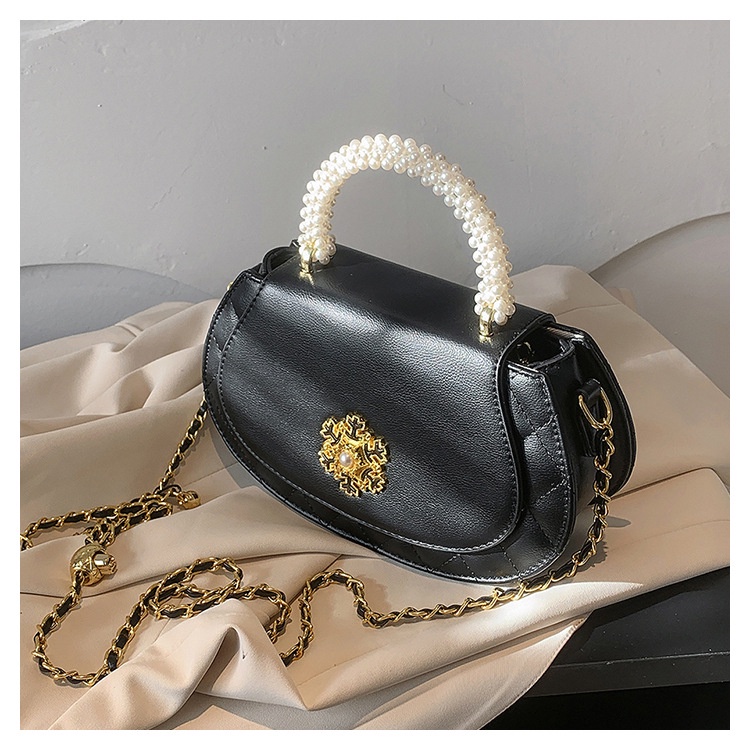 Túi Xách Đeo Vai Đính Ngọc Trai Phong Cách Thời Trang Hàn Quốc Dành Cho Nữ