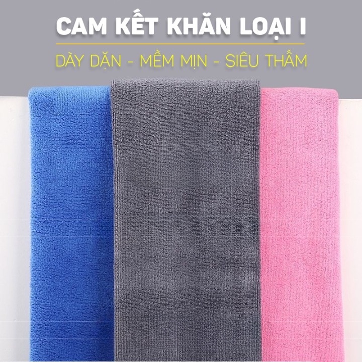 Khăn gội đầu salon 35*75 chất Microfiber mềm mịn thấm hút nước, Khăn quấn đầu spa loại dày cao cấp | BigBuy360 - bigbuy360.vn