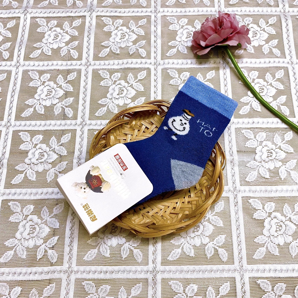 Tất vớ trẻ em 1-3 tuổi cổ cao nhiều màu phối hình ngộ nghĩnh xinh xắn - TV6