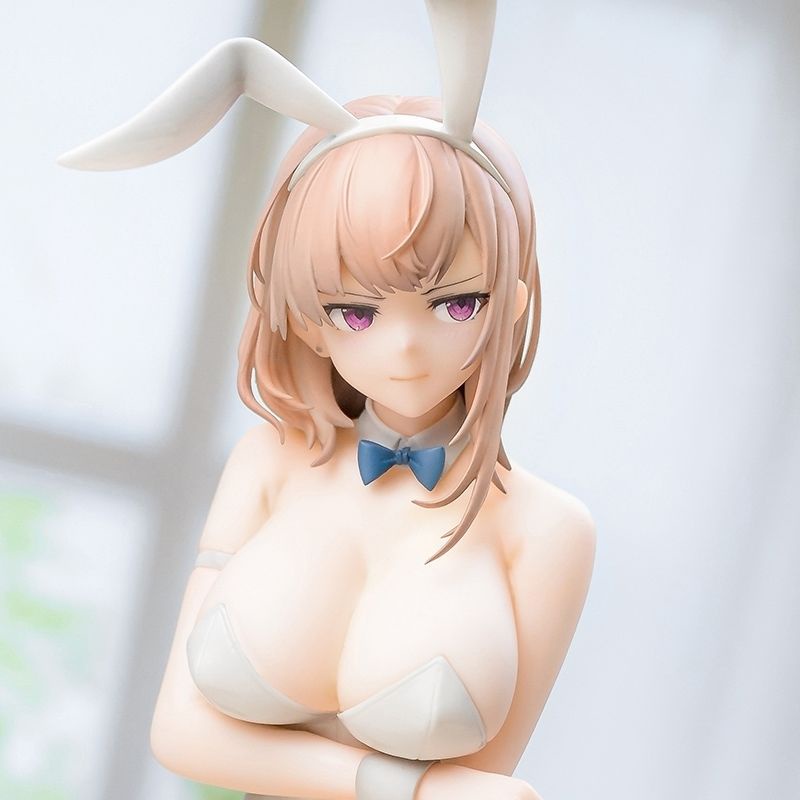 Mô Hình Cô Gái Thỏ Trắng 3D Cỡ 1 / 7 Bằng PVC 23cm