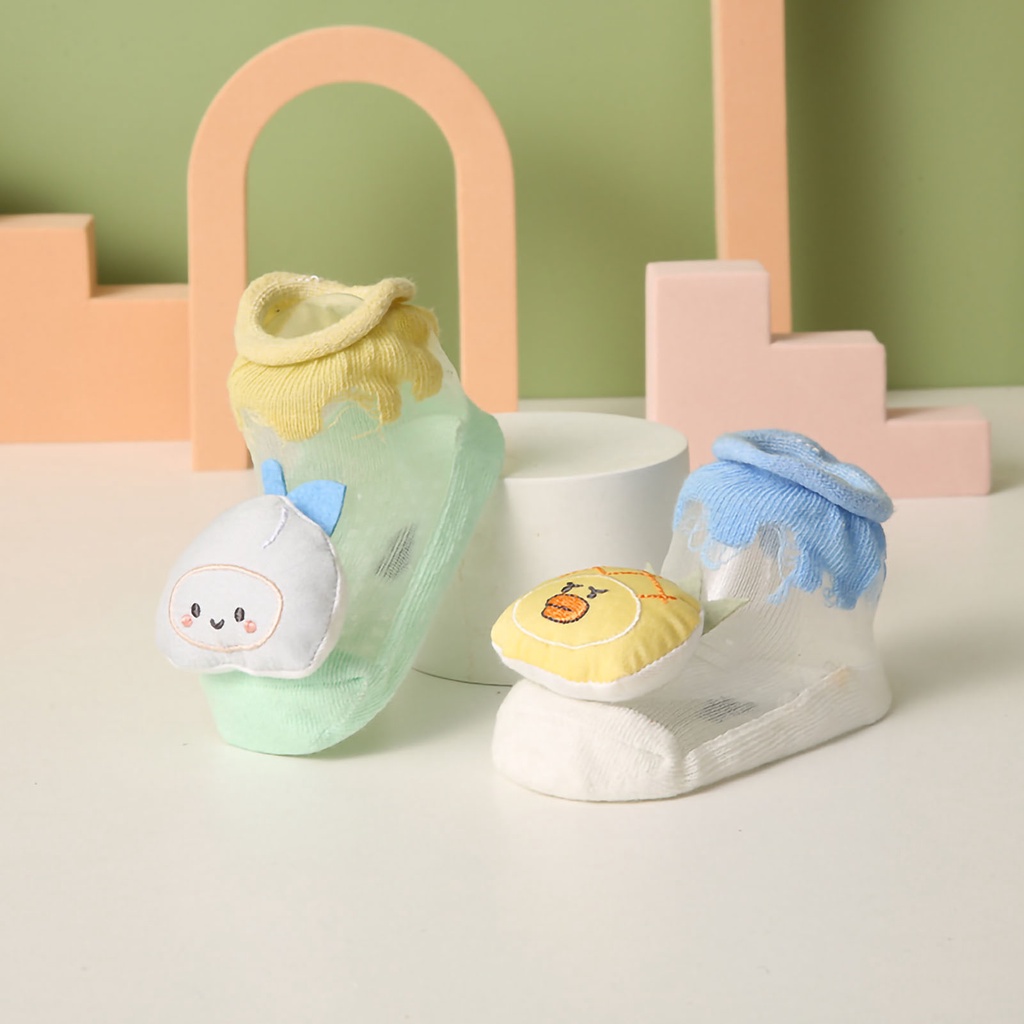 Babyfair Vớ Mắt Cá Chân Cho Bé Cotton Chống Trơn Trượt Hoạt Hình Siêu Mỏng Dễ Thương Sơ Sinh