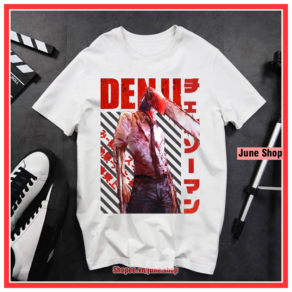 Áo Chainsaw Man - Áo Anime in hình Denji, Makima, Power, Pochita, Aki chất cotton co giãn 4 chiều