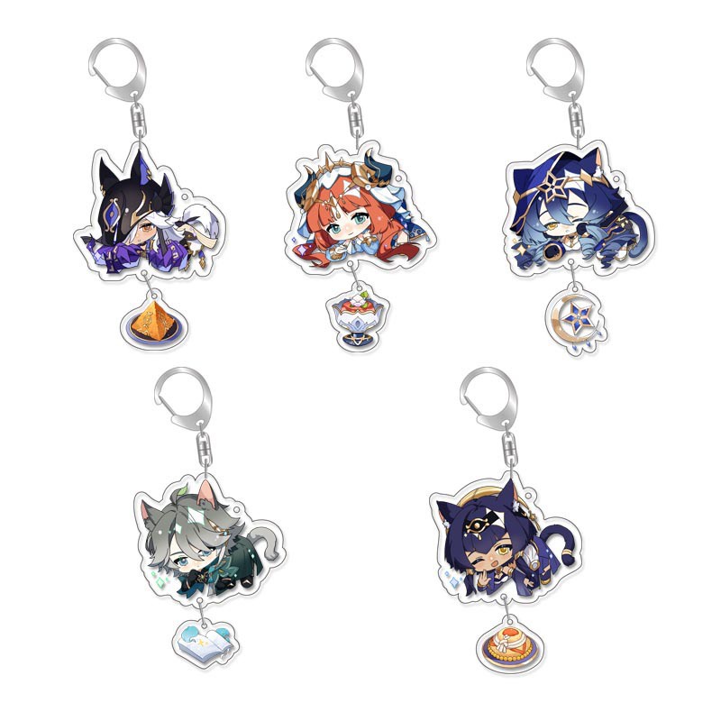 Móc Khóa Hình Nhân Vật Hoạt Hình Genshin Va Chạm Cyno Dễ Thương