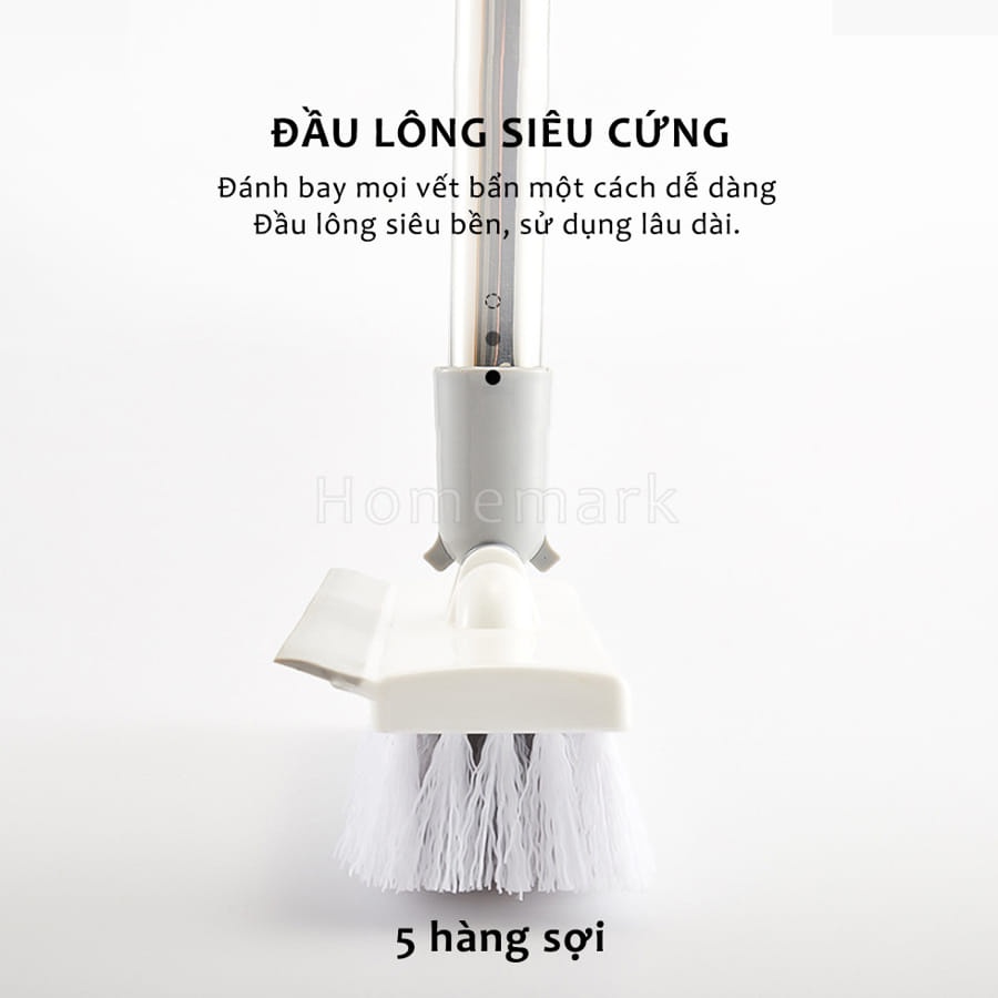 Chổi Chà Sàn Nhà Gạt Nước Kính 2 Trong 1, Dụng Cụ Quét Nhà Tắm Thông Minh 2 Đầu Đa Năng Xoay Linh Hoạt