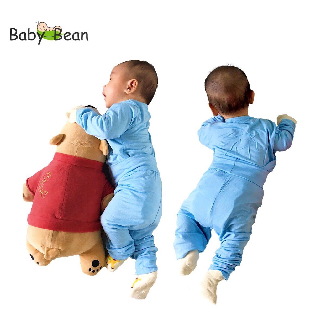 Bộ Đồ Thun Lạnh Tay Dài Bé Sơ Sinh BabyBean kèm NÓN (MÀU NGẪU NHIÊN) (7kg-13kg)