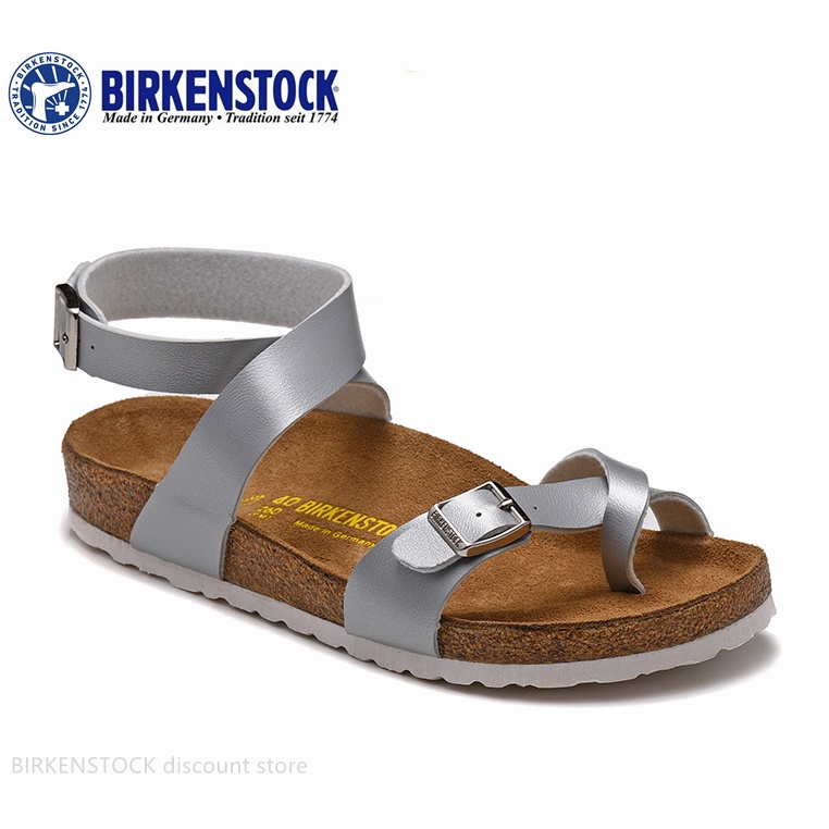 Xăng đan Birkenstock yara Màu Bạc Phong Cách Cổ Điển Size 34-43