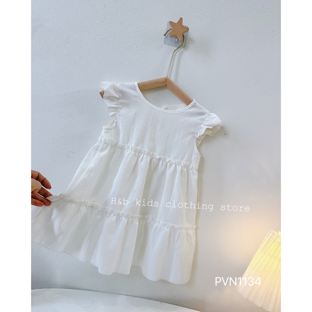 Váy trắng cánh tiên bé gái
