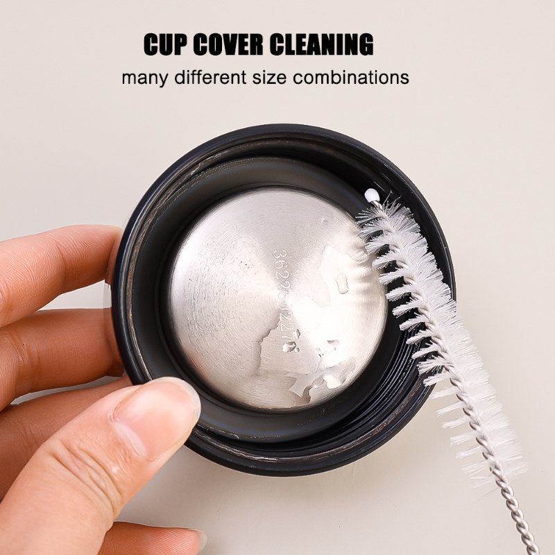 Set 10 Cọ Vệ Sinh Bình Sữa Đa Năng Bằng Thép Không Gỉ