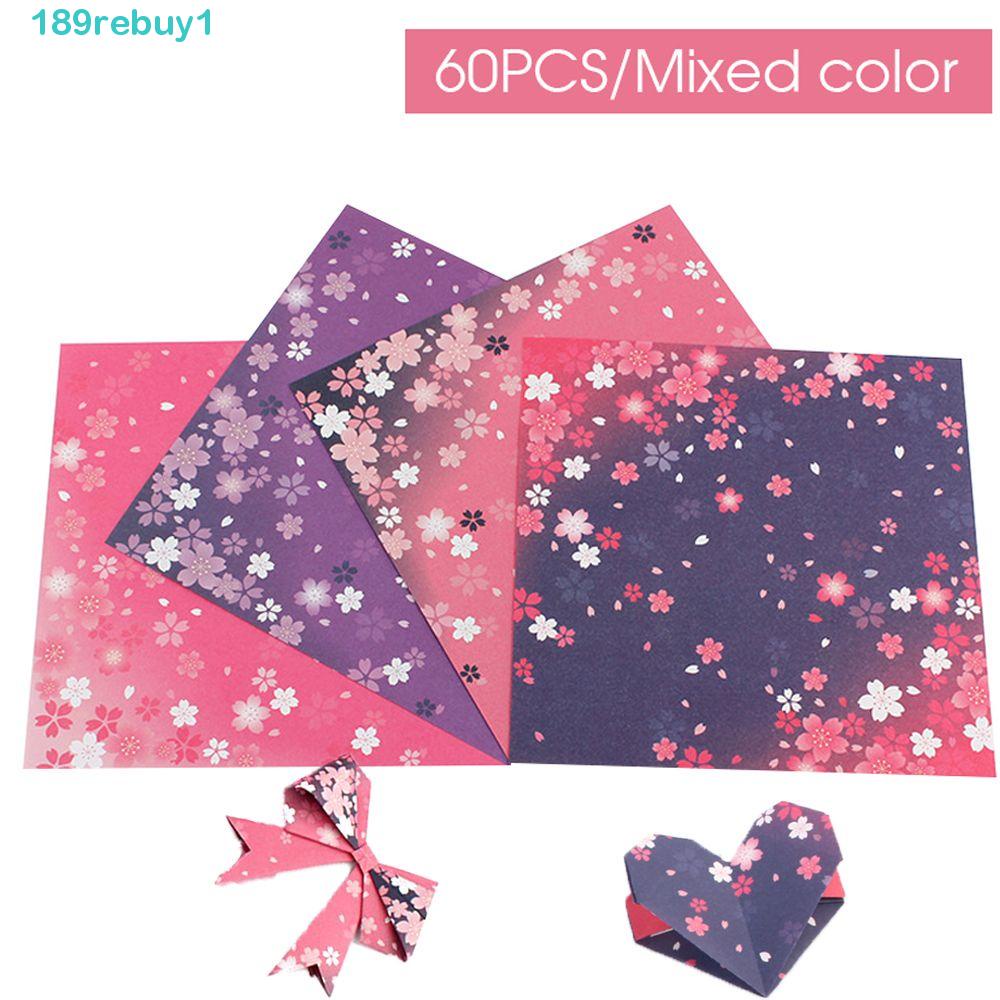 Giấy Gấp Origami 1 Màu Hoa Anh Đào