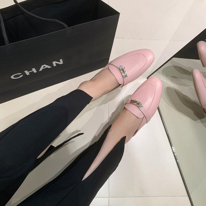 Dép Muller Mũi Tròn Đế Bằng Thiết Kế Mới Thời Trang Xuân Thu 2023 Cho Nữ