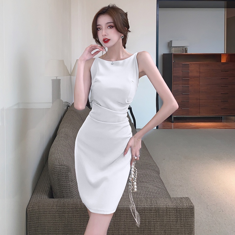 Đầm Hai Dây Dáng Ngắn Thời Trang Quyến Rũ Cho Nữ