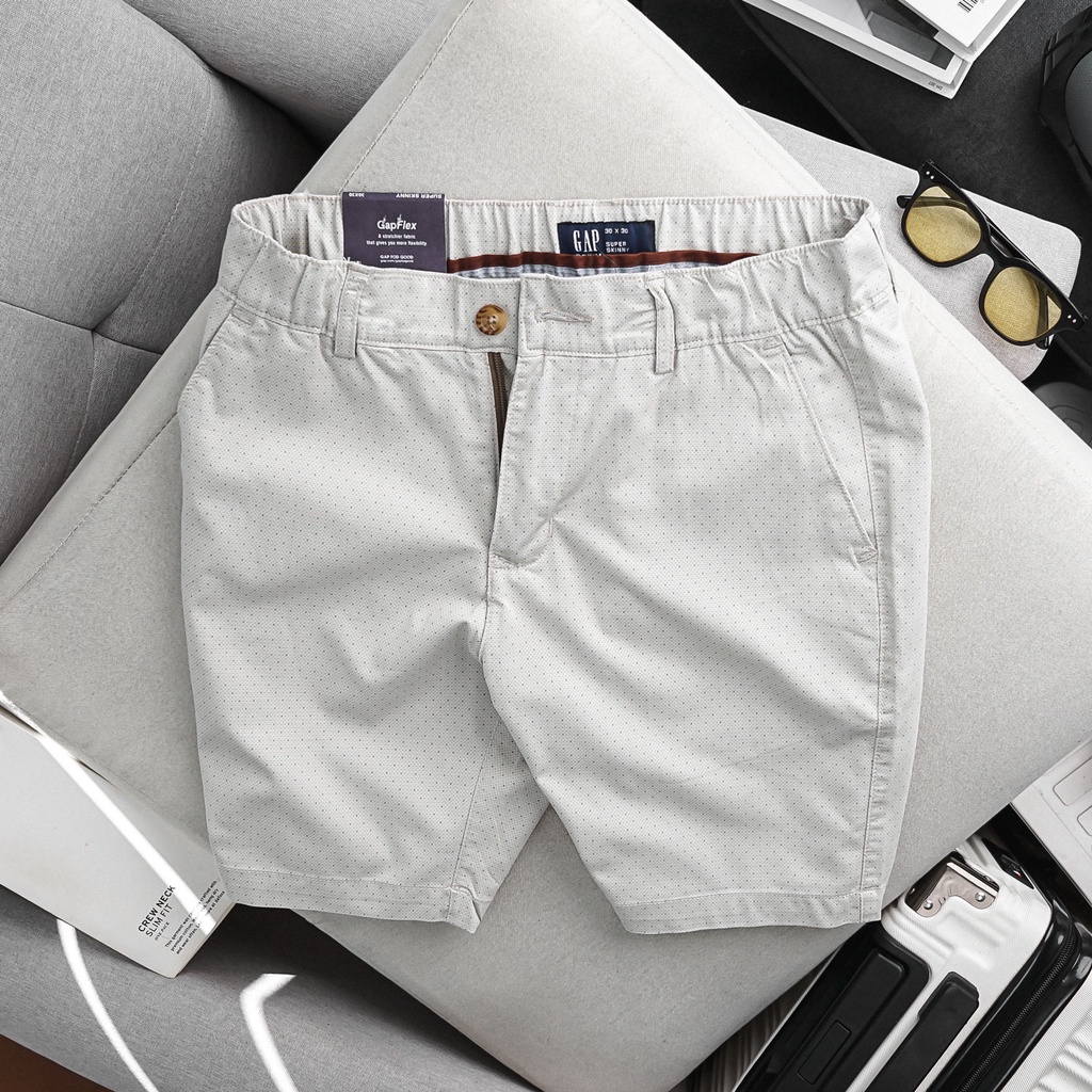 Quần short kaki GAP lưng thun dây rút cao cấp S28