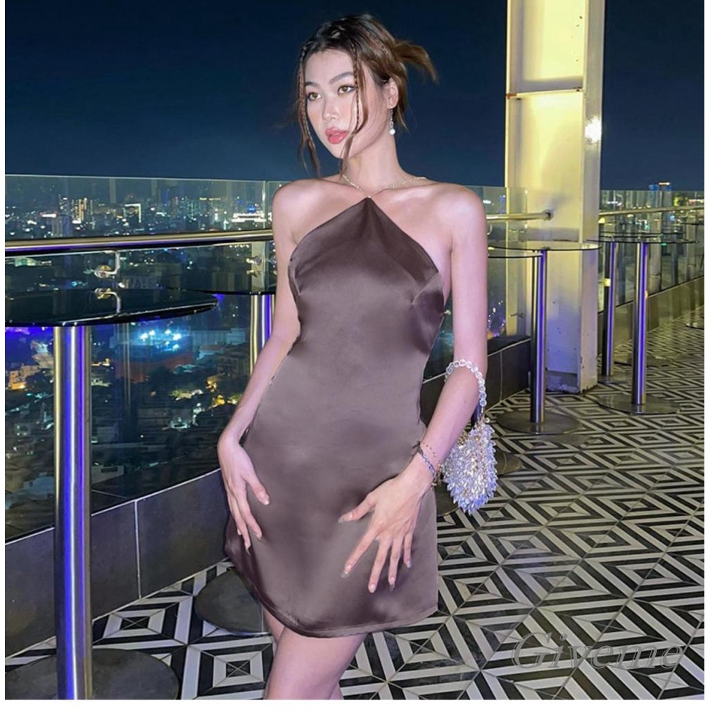 Đầm Ngắn Sát Nách Màu Sắc Thời Trang Cho Nữ