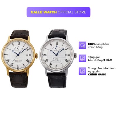 Đồng hồ cơ nam Orient Star Watch Classic RE-AU000 máy tích cót 50 tiếng mặt kính Sapphire chống xước dây da chính hãng