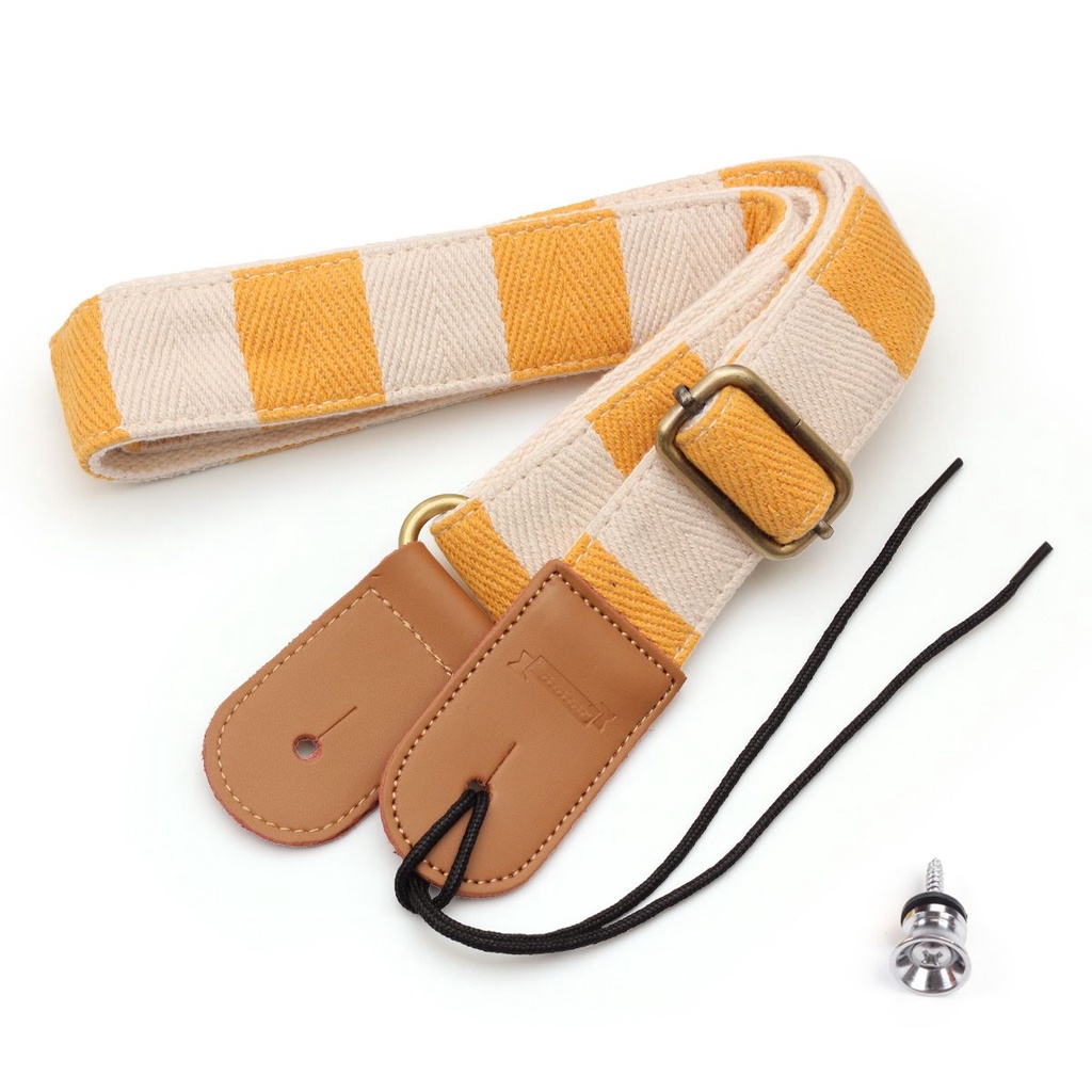 Dây Đeo Đàn Ukulele Bằng Da Cotton 2 Màu Tùy Chọn