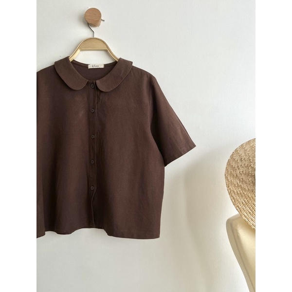 HERS - Áo sơ mi bâu sen tròn