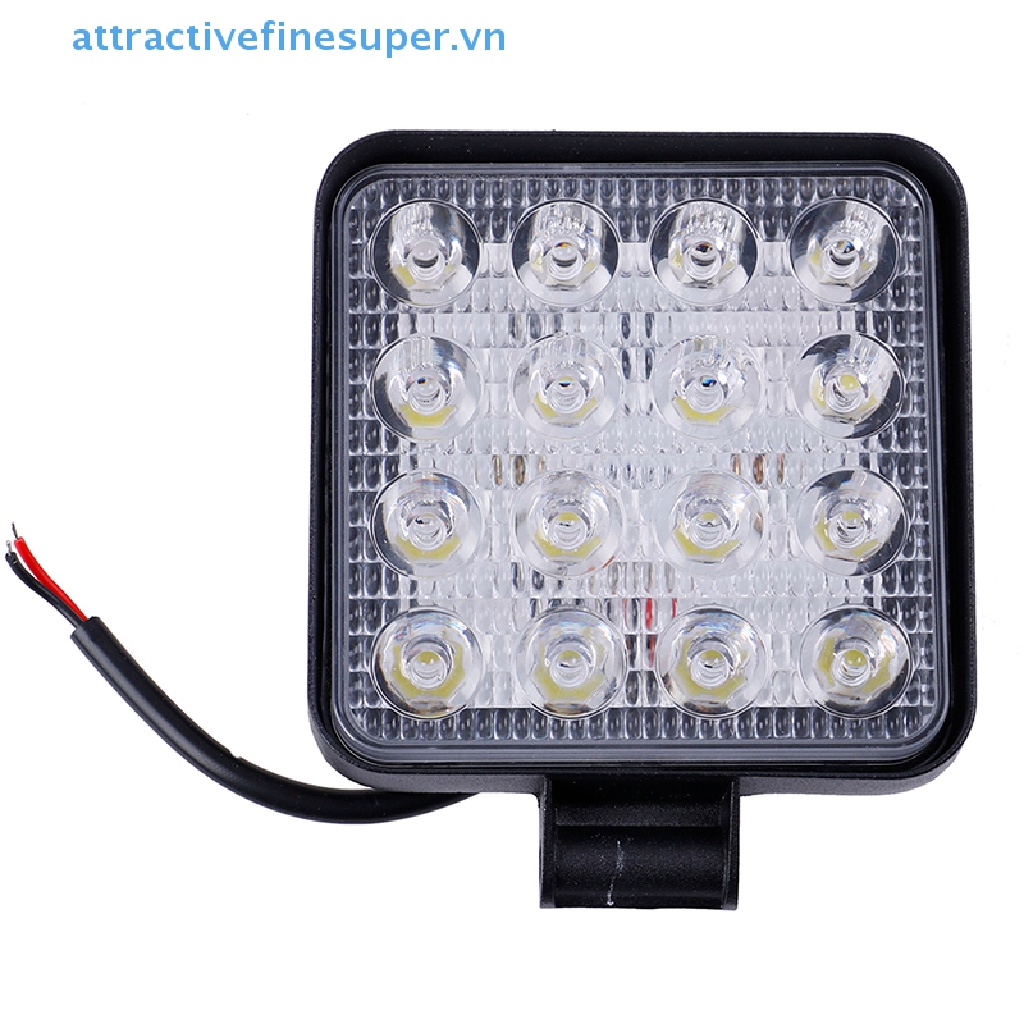 Đèn LED Vuông 4 Inch 48W 12V 24V Cho Xe Tải Áo Khoác Thời Trang Trẻ Trung Cá Tính