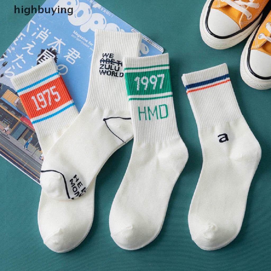 Đôi Vớ Cotton Phong Cách Hip Hop Đường Phố Hàn Quốc 1997 Cho Nữ