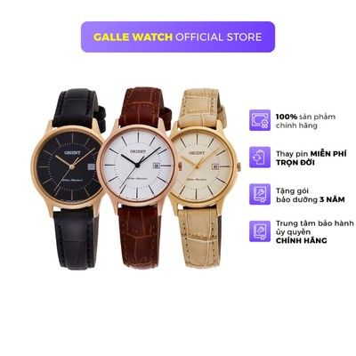 Đồng hồ nữ Orient Watch Classic RF-QA000 máy pin mặt kính cường lực chống xước dây thép da đeo tay cao cấp chính hãng